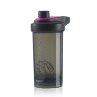 Custom logo plastic gym sports water bottle with shaker ball