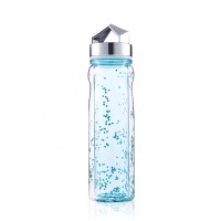 Custom glitter plastic tritan 0.5l double wall water bottle