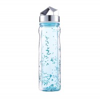 Translucent Food Grade Bpa Free glitter Plastic Water Bottle